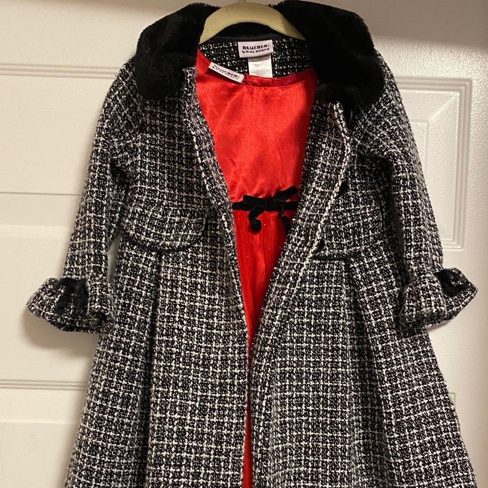 Adorable Dress and Coat Set Blueberi Boulevard 4T